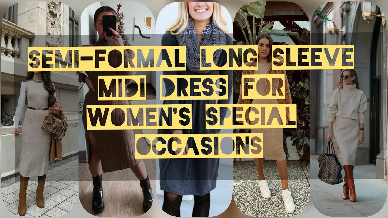 semi formal classy midi dresses|casual midi dresses with sleeves #monicafashiongoogle