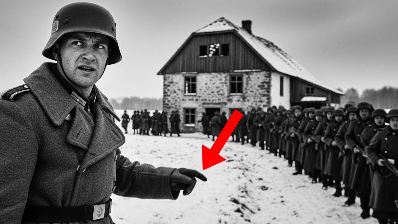 Ein deutscher Soldat machte etwas 