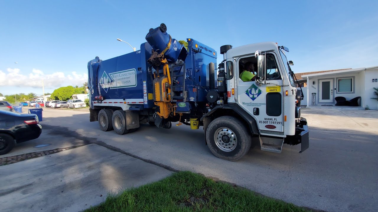 Brief Waste Connections Peterbilt 520 New Way Sidewinder