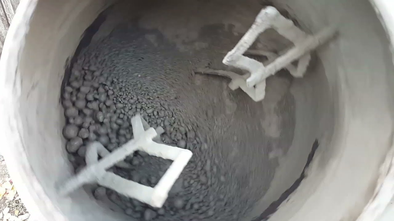 Beton Kugeln in Mischmaschine