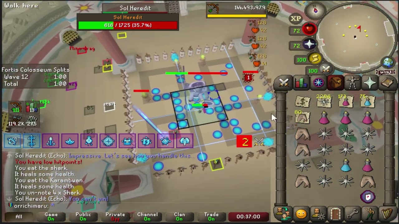 Leagues V Sol Heredit (Echo) -  Twisted bow with 6th combat mastery