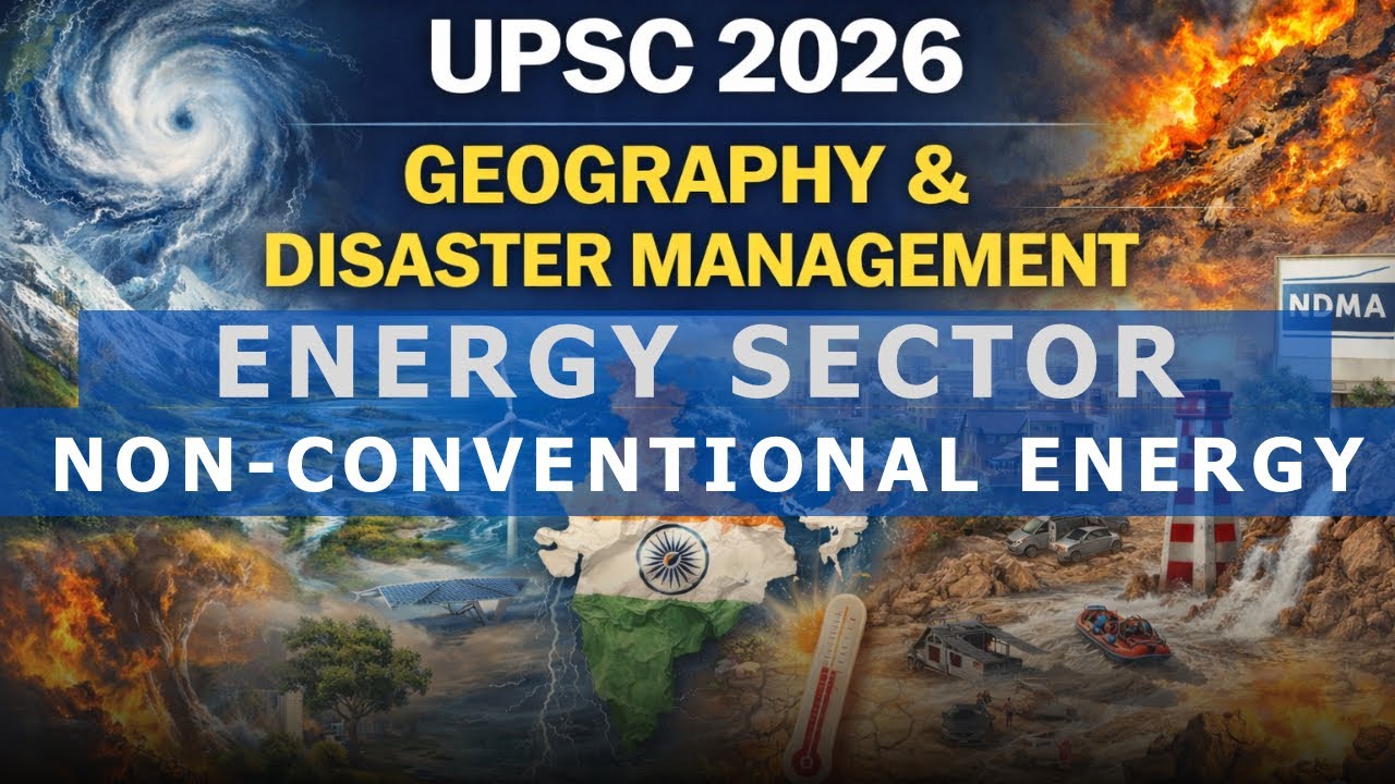 13. Non conventional sources of Energy | UPSC GS-1 2026