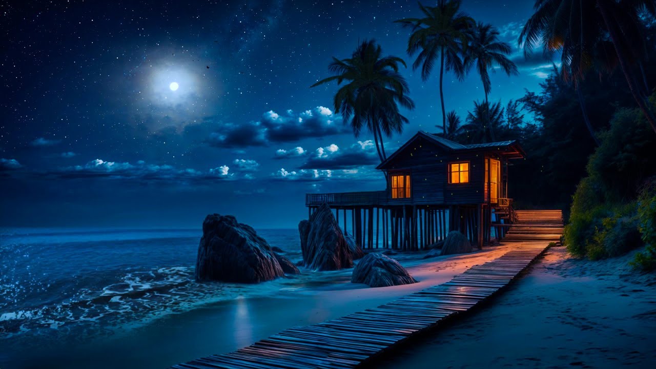 Nature’s Ocean Lullaby | Gentle Waves, Warm Sand & Tranquil Horizon for a Peaceful Mind