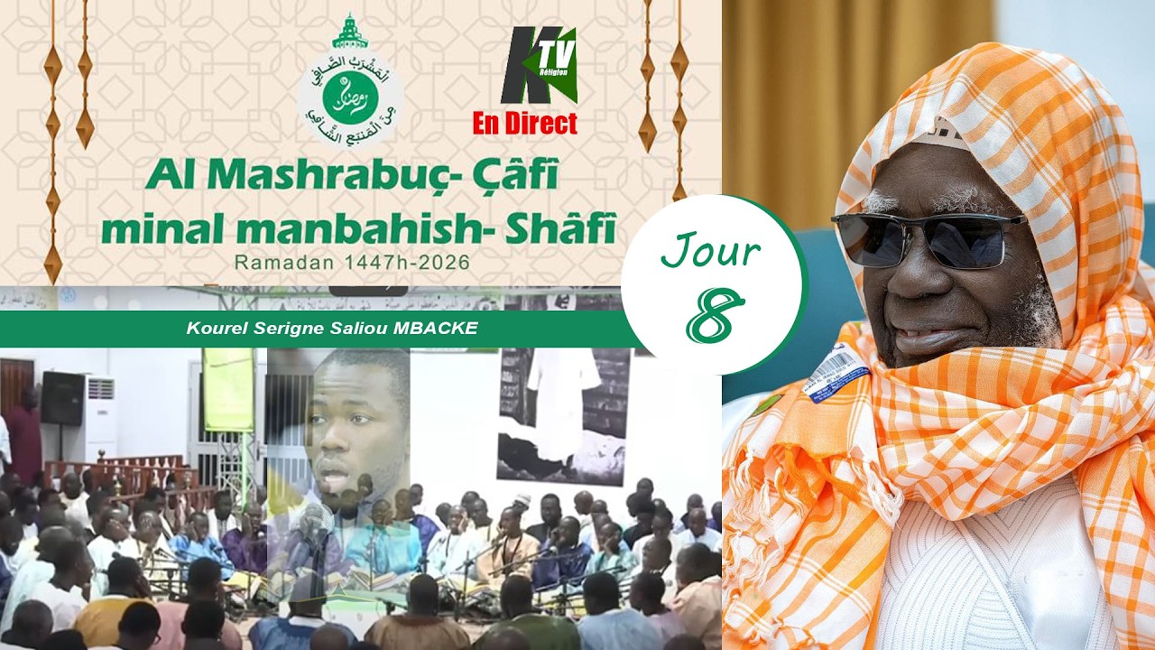 EN DIRECT: Prestation Kourel Serigne Saliou MBACKE Mashrabuç- çâfî Jour 8 Ramadan 2026