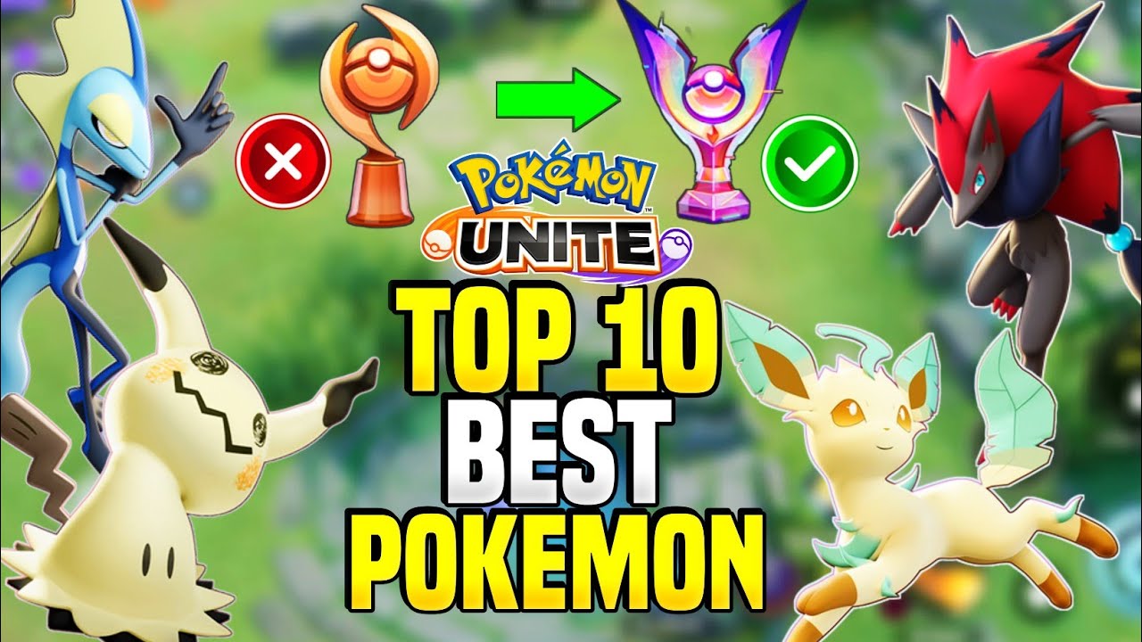 Top 10 Best Pokemon For Solo Ranking! Reach Master Rank in 1 Day | Must Buy Pokemon unite