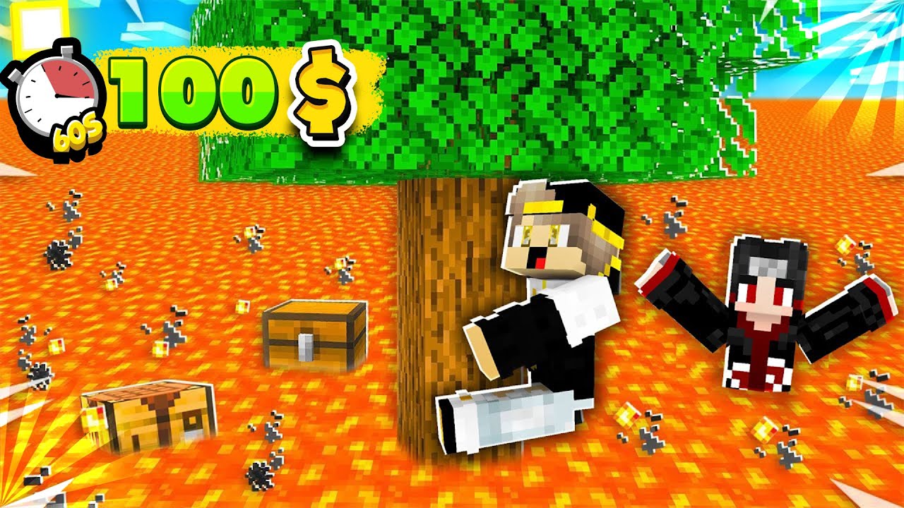 ماين كرافت سباق الافا مع اخوي اخر واحد يموت يكسب 100 دولار🤑(اخوي النوب)