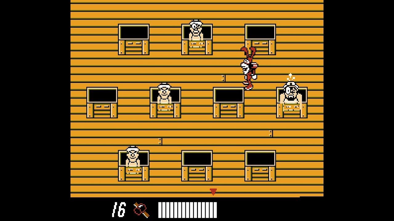 Yo! Noid (NES) All warp zones (Whack-a-mole mini game)