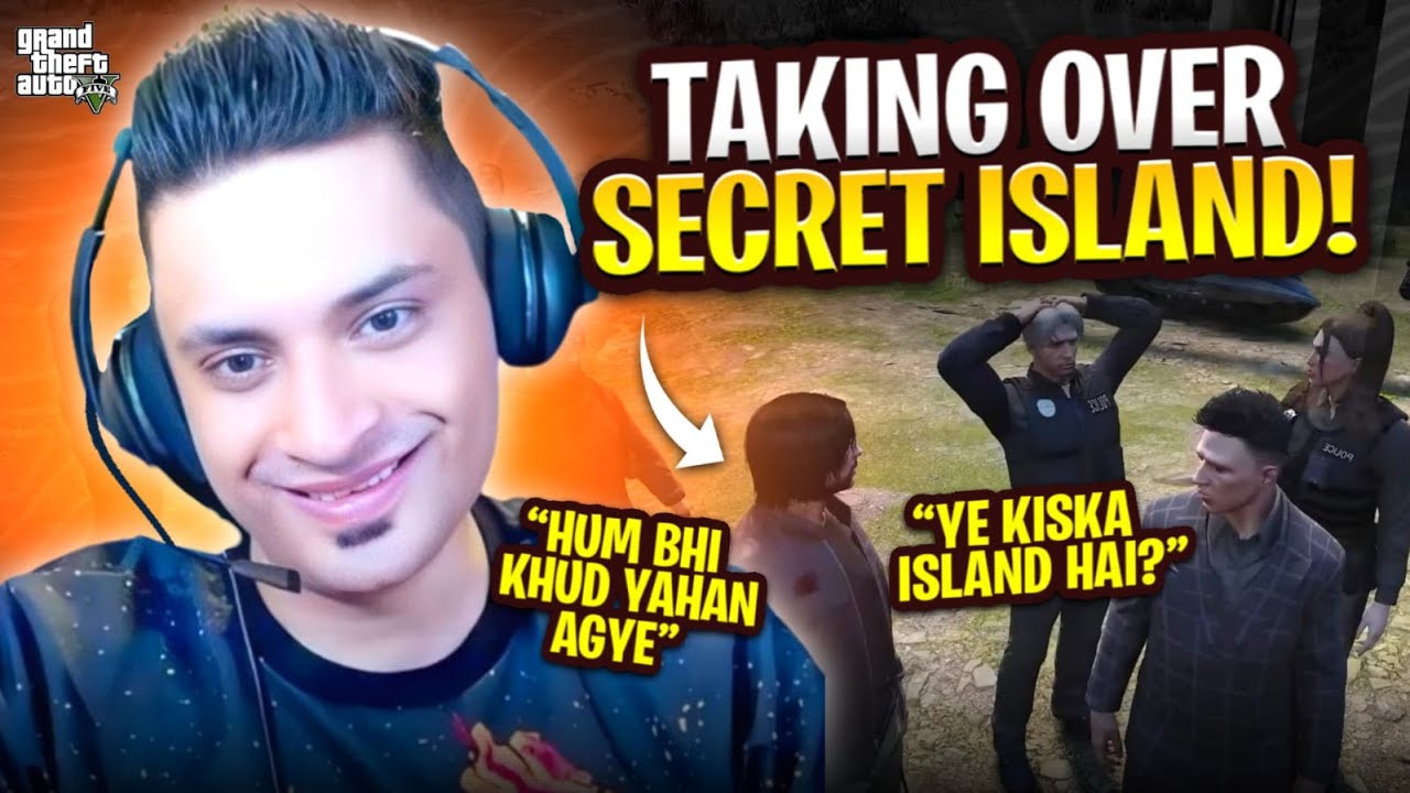 TAKING OVER SECRET ISLAND 😎 GTA 5 GAMEPLAY - MRJAYPLAYS