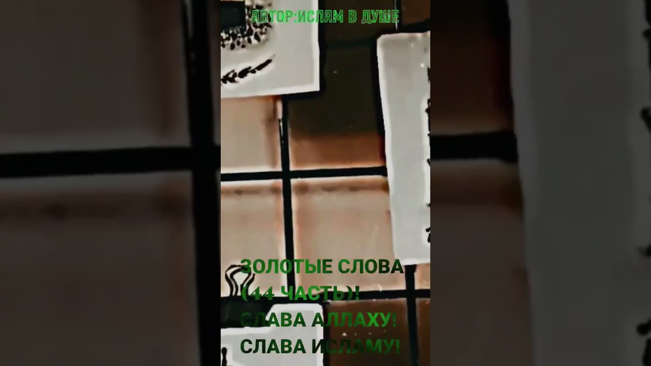 ЗОЛОТЫЕ СЛОВА (44 ЧАСТЬ)! #islam #allah #золотыеслова #аллах #ислам #амин