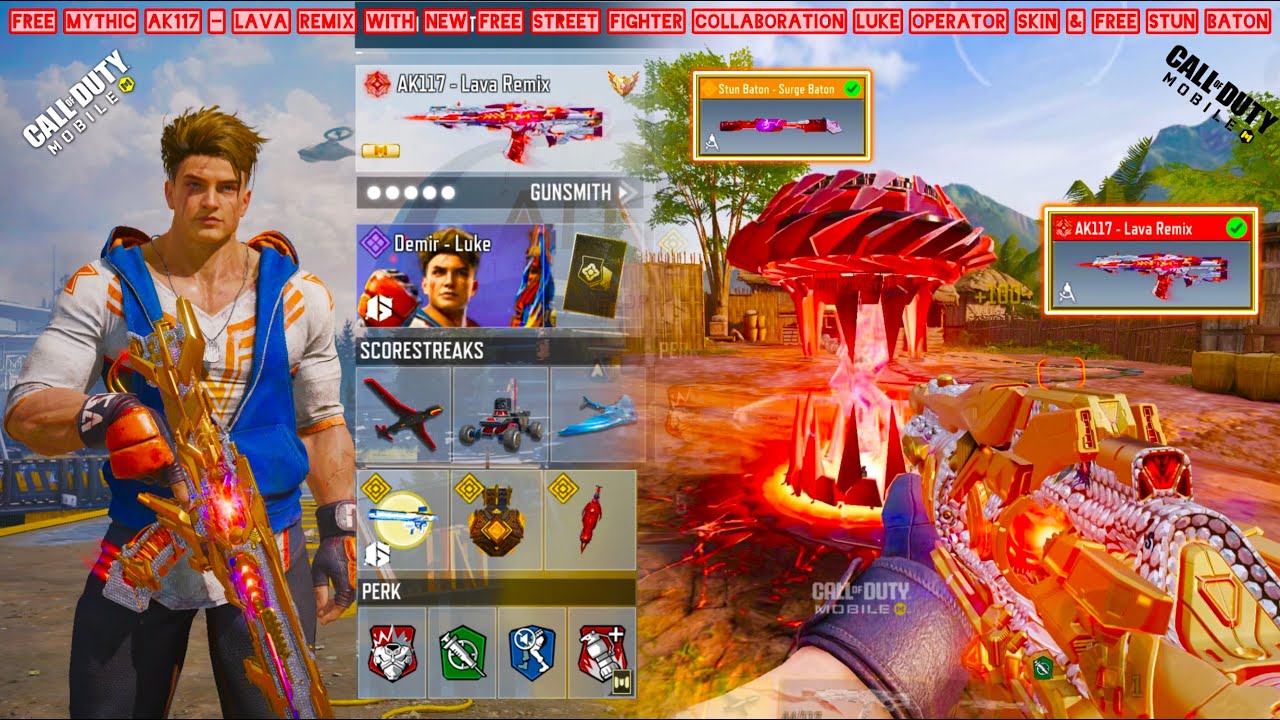 FREE Mythic AK117 is unstoppable with New FREE Demir - Luke Skin to drop insane SND 1v5 ACE in CODM