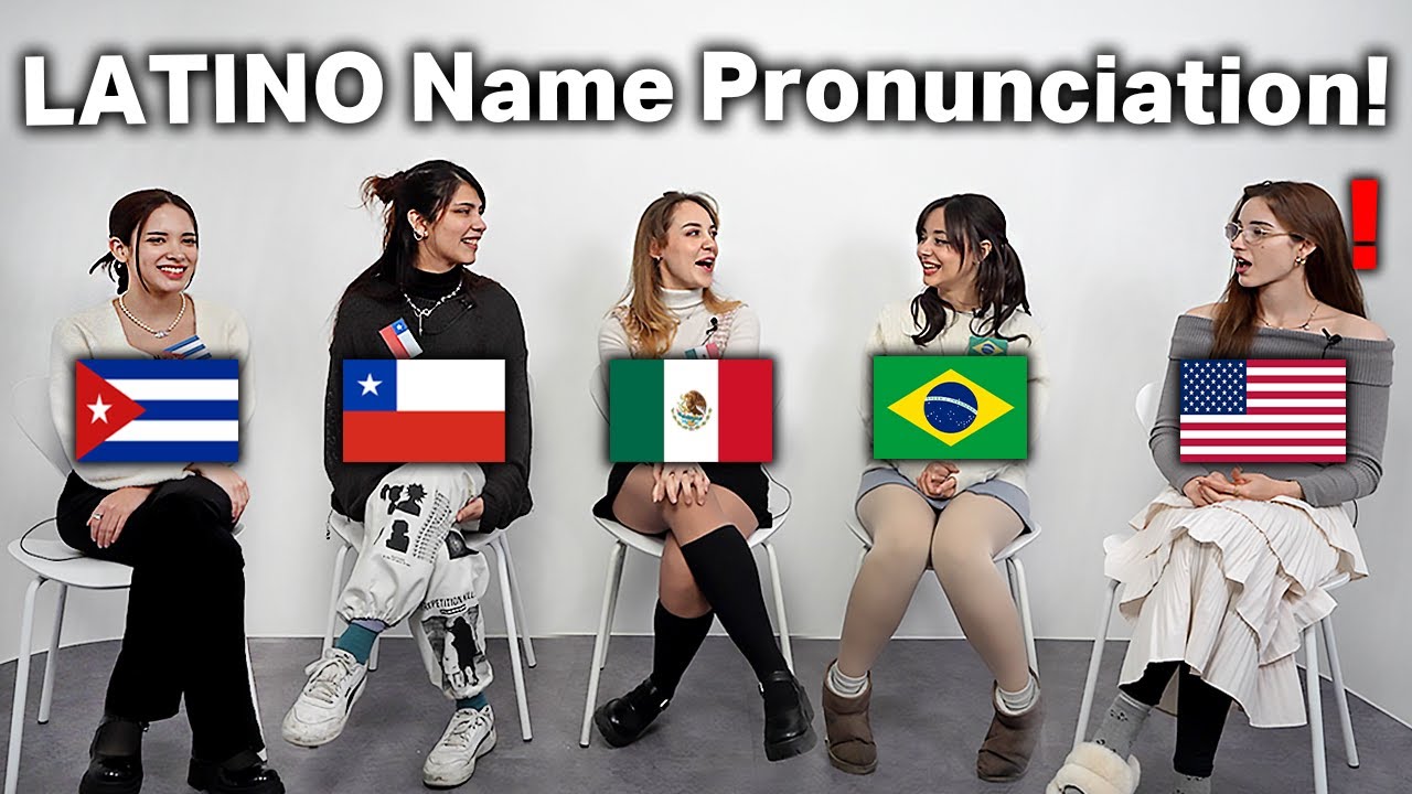 LATIN AMERICAN Names Pronunciation Differences!!