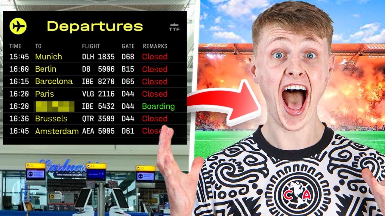 Next FLIGHT To Leave Decides The Football Match I Fly To Watch!