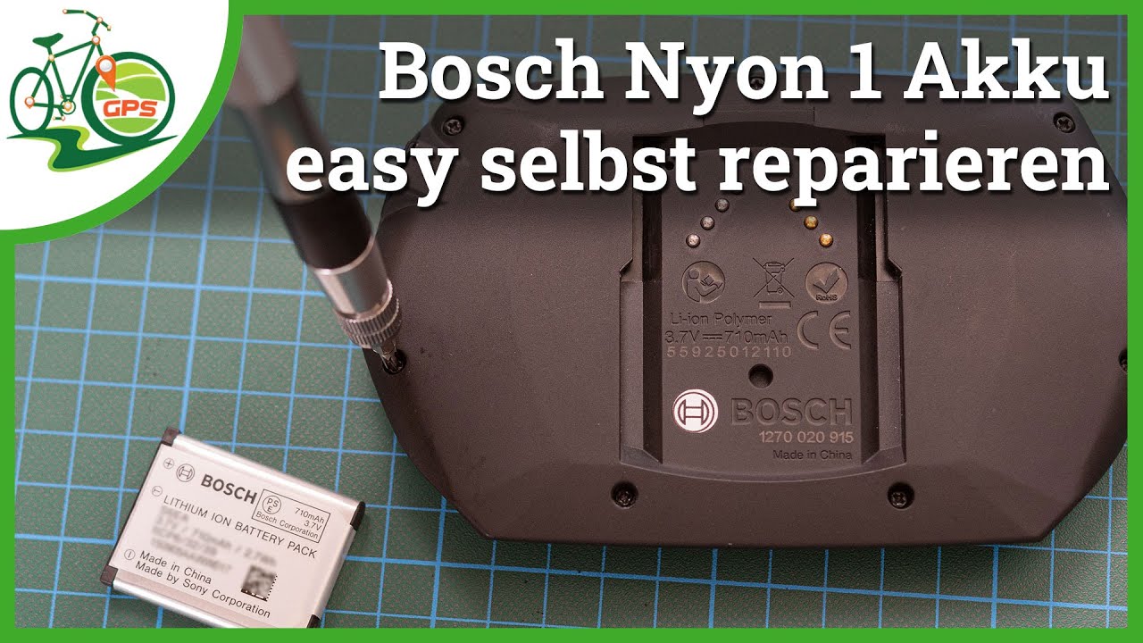 Bosch Nyon selbst reparieren 🔧 Akkutausch 🚴 eBike lässt sich am Display nicht einschalten 😢