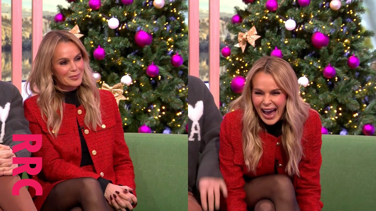 Amanda Holden @short skirt black tights