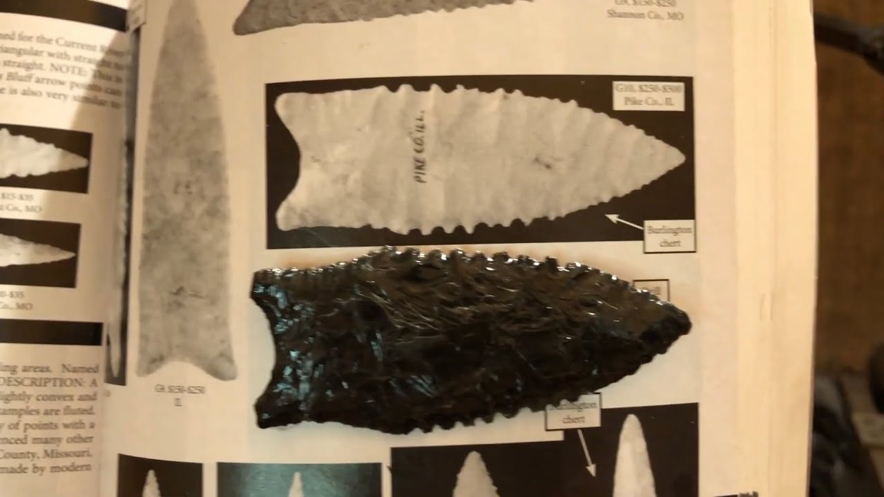 Dalton point made out of Obsidian preform