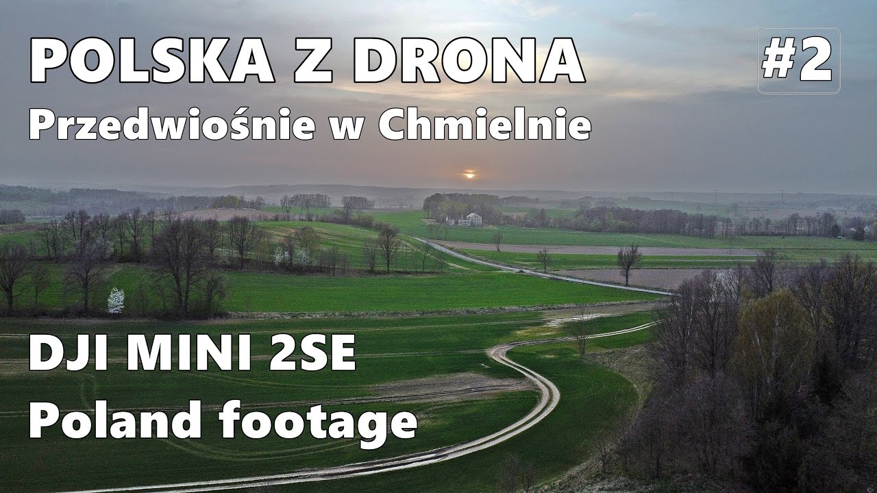 🇵🇱 Krajobrazy Polskiej wsi | Dolny Śląsk - Chmielno | Poland drone footage dji mini 2se [2024]