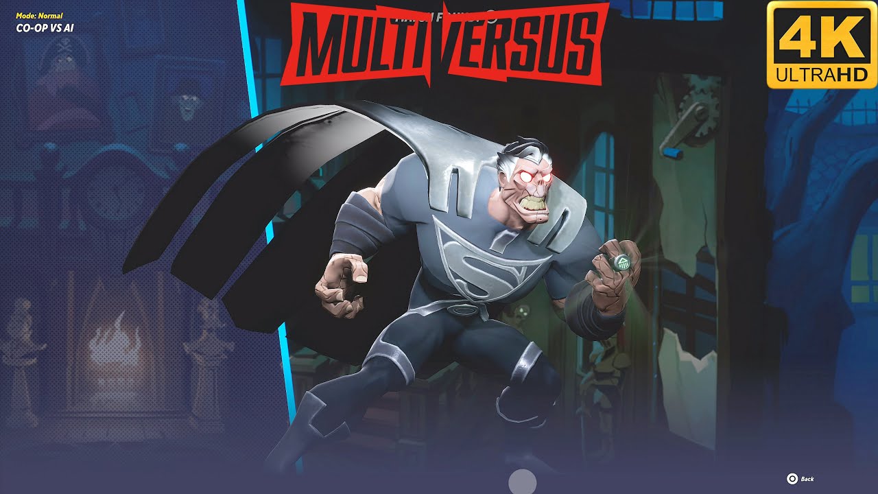 Black Lantern Superman Skin Gameplay - MultiVersus (4K 60FPS)