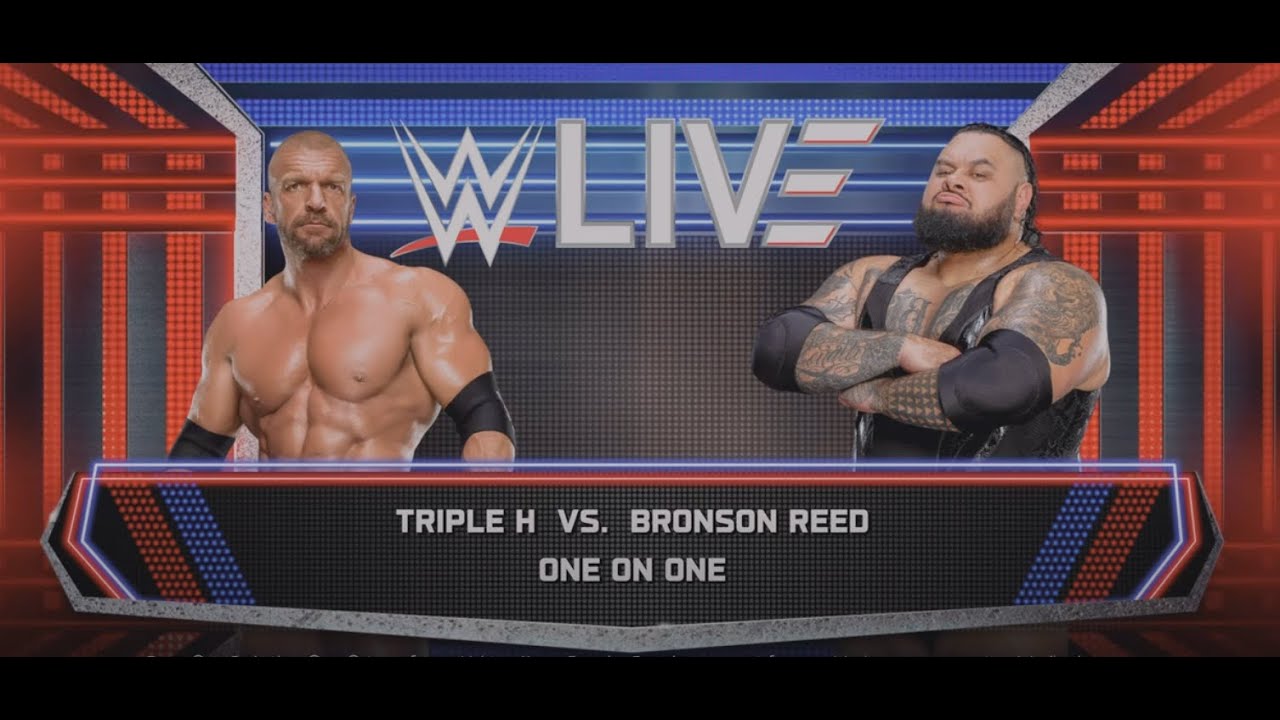 LIVE Triple H vs Bronson Reed | One-on-One Ruthless Showdown | WWE 2K25 Gameplay