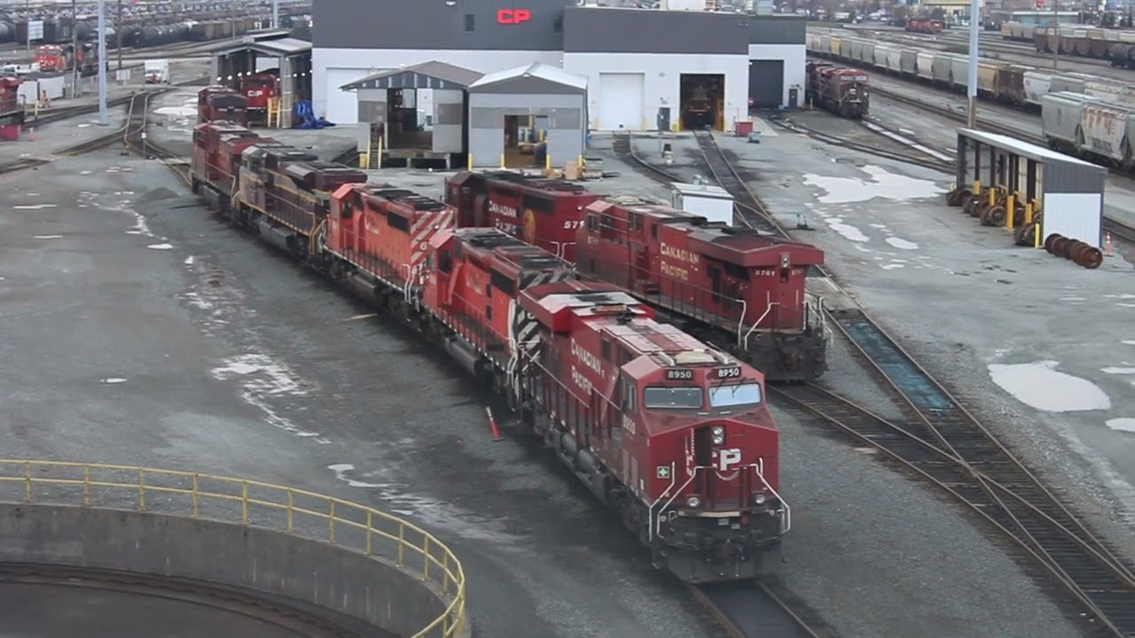 【Port Coquitlam Railyard Compilation】shunting and some rare locomotives