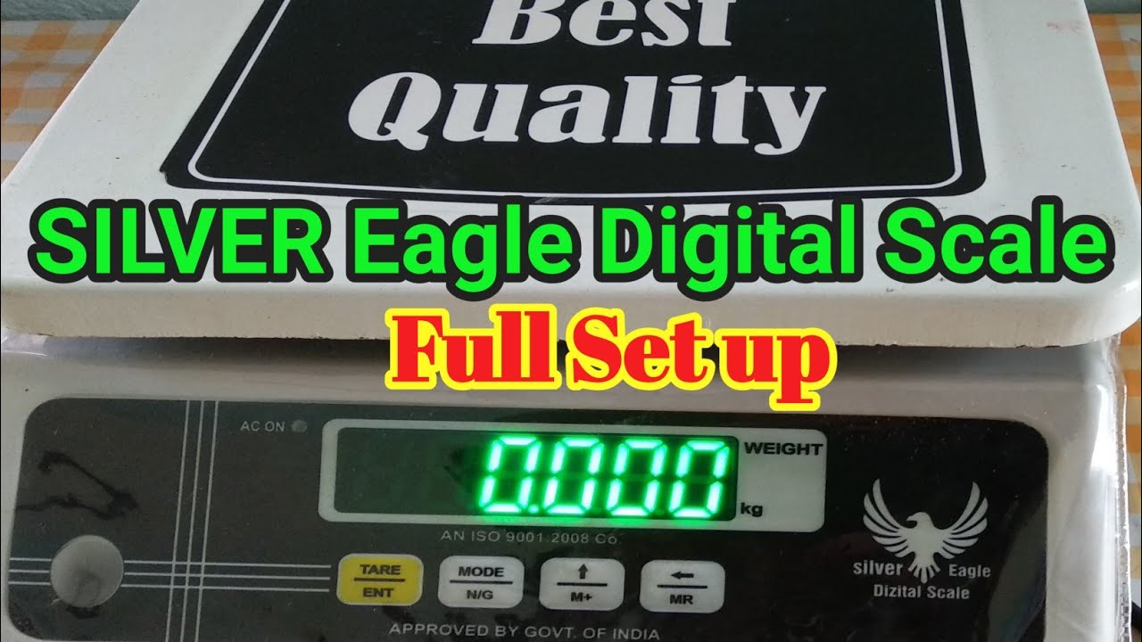 WEIGHT MACHINE FULL SETUP // SILVER EAGLE BALANCE SETTING @RBweighingsolution
