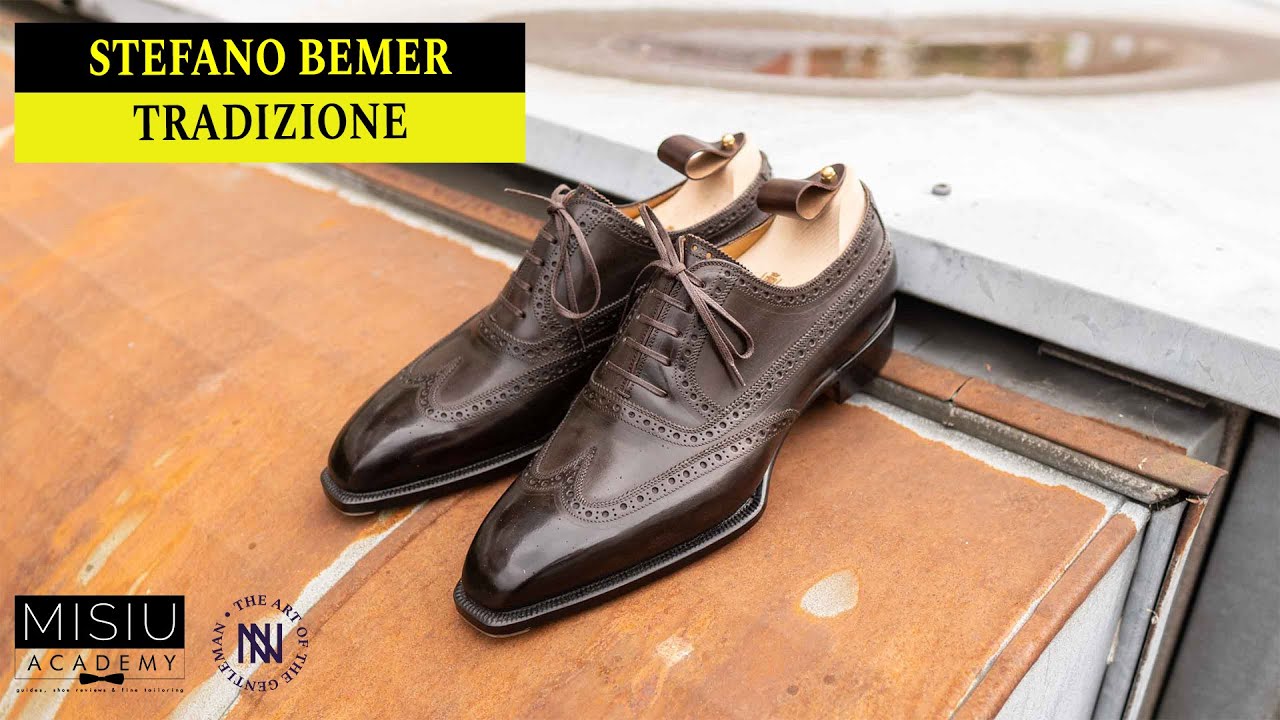 Обзор обуви Stefano Bemer | Туфли Balmoral Oxford T6456 ручной работы, размер S, из коллекции Tra...