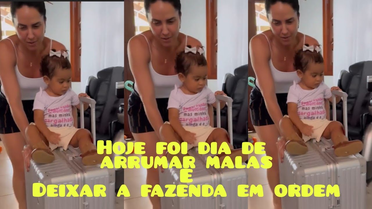 Graciele Lacerda: ACABARAM NOSSAS FÉRIAS NA FAZENDA 