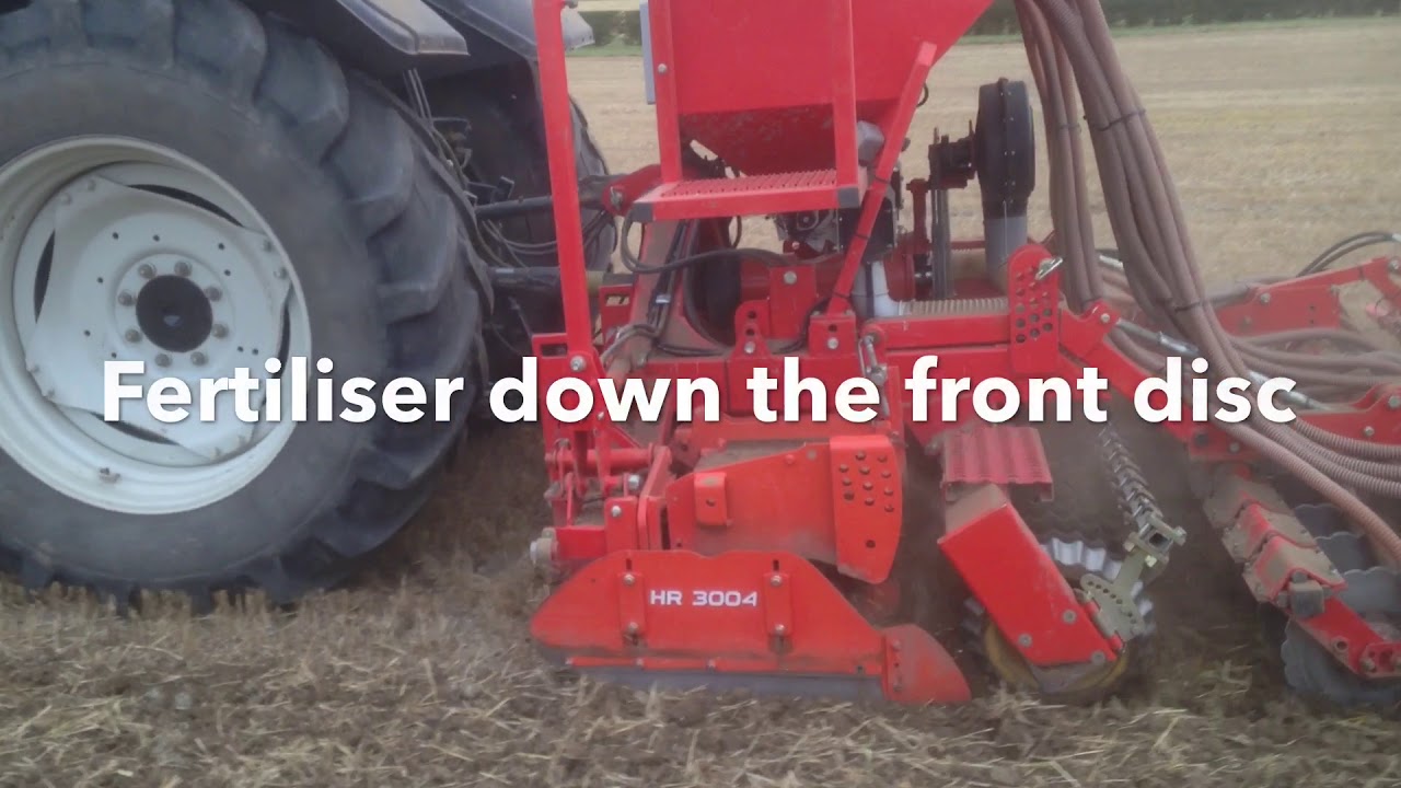 Combi-plus seed drilling osr & fertiliser in one pass