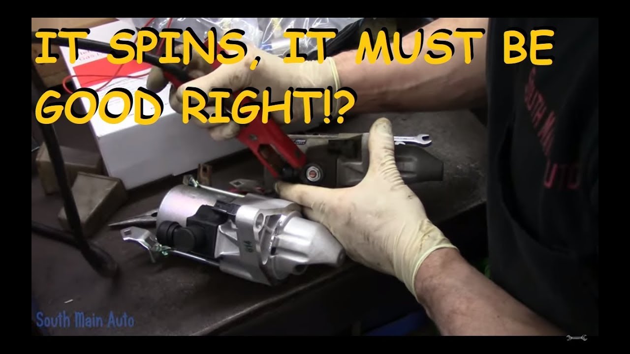 Bench Testing A Failing Starter