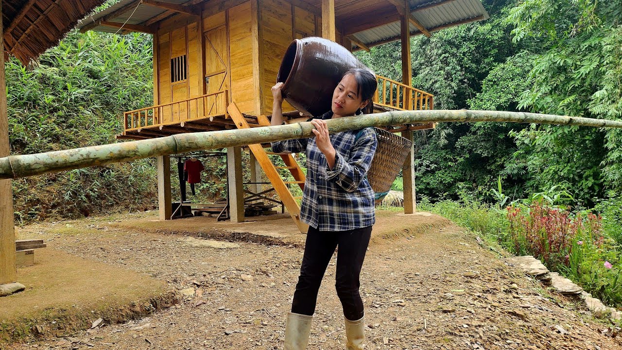 While searching for bamboo in the forest, I stumbled upon this antique and brought it back to use