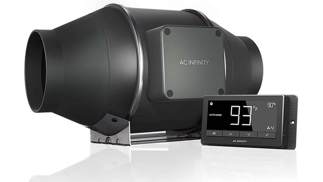 Best duct fans | AC Infinity CLOUDLINE T4 | Quiet 4&rdquo; Inline Duct Fan with Temperature Humidity