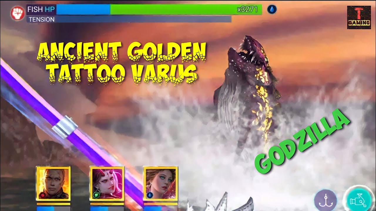Ancient Golden-Tattoo Varus | Whirlpool of Chaos - Ancient Earth - Fishing Strike