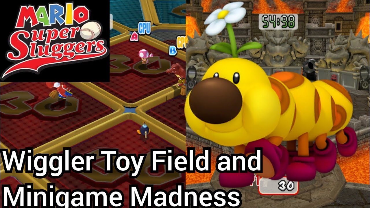 Wiggler in Toy Field and Minigame Madness | Mario Super Sluggers #79