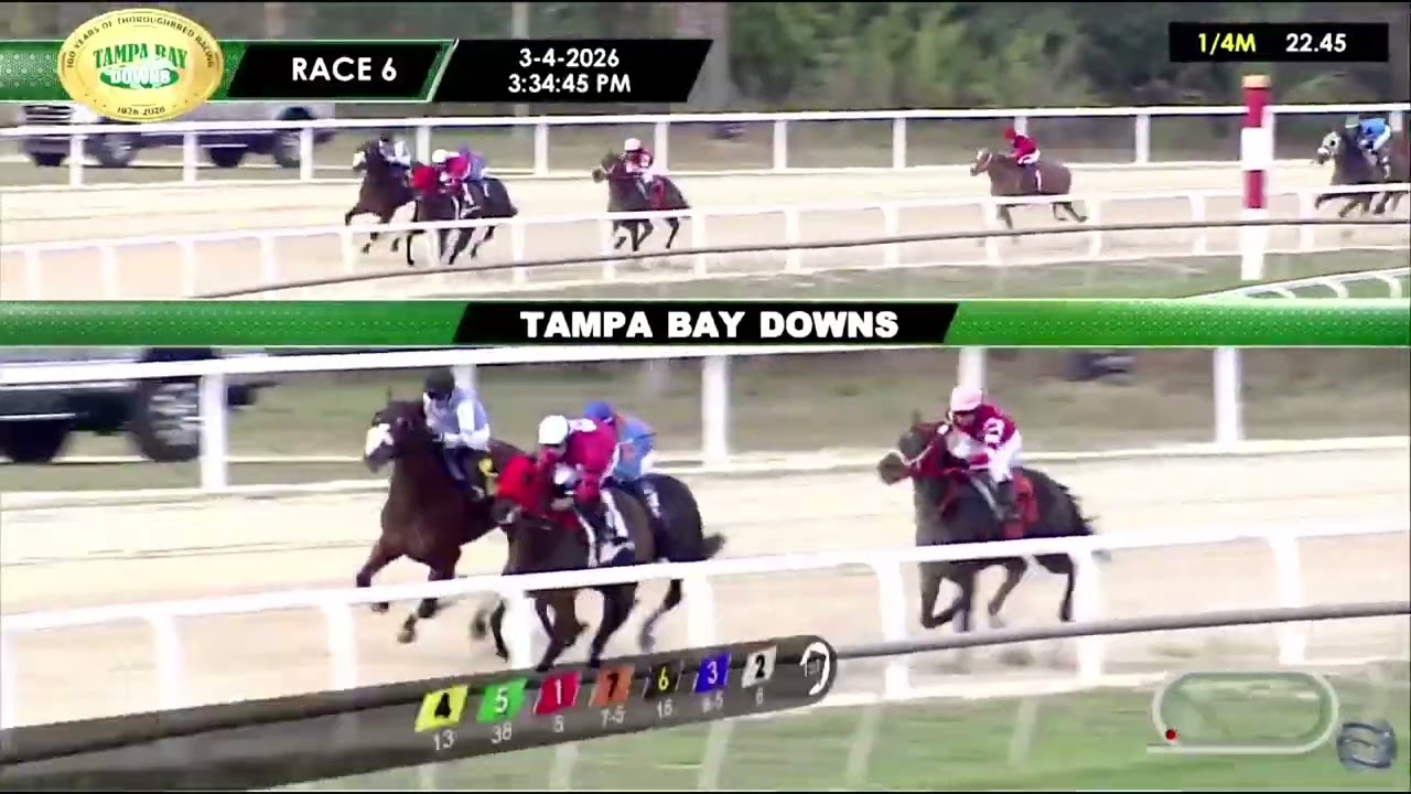 6ta Carrera de Tampa Bay Downs | Miercoles 4 de Marzo de 2026