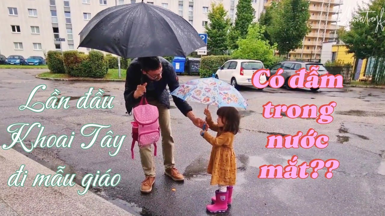 Đi học mẫu giáo ở Đức : Tuần đầu tiên đi học của Khoai Tây 💖💖