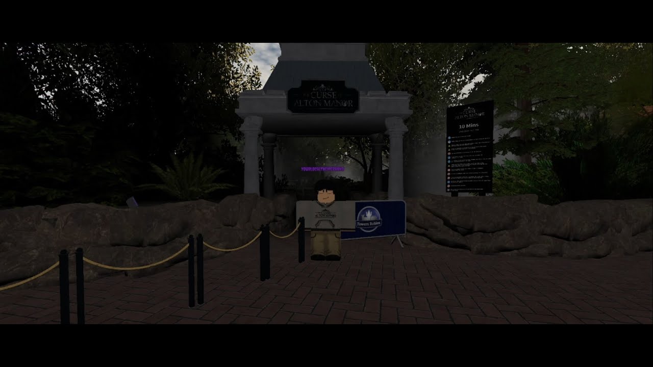 The Curse At Alton Manor POV | Alton Towers Resort [ROBLOX]