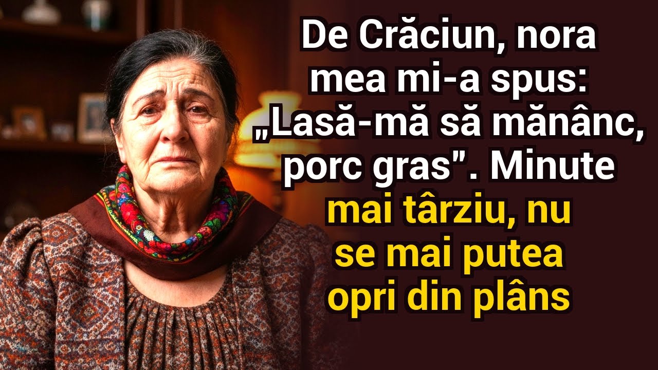 De Crăciun nora mea a spus „Lasă‑mă să mănânc ceva, porc gras” — minute mai târziu nu se putea opri