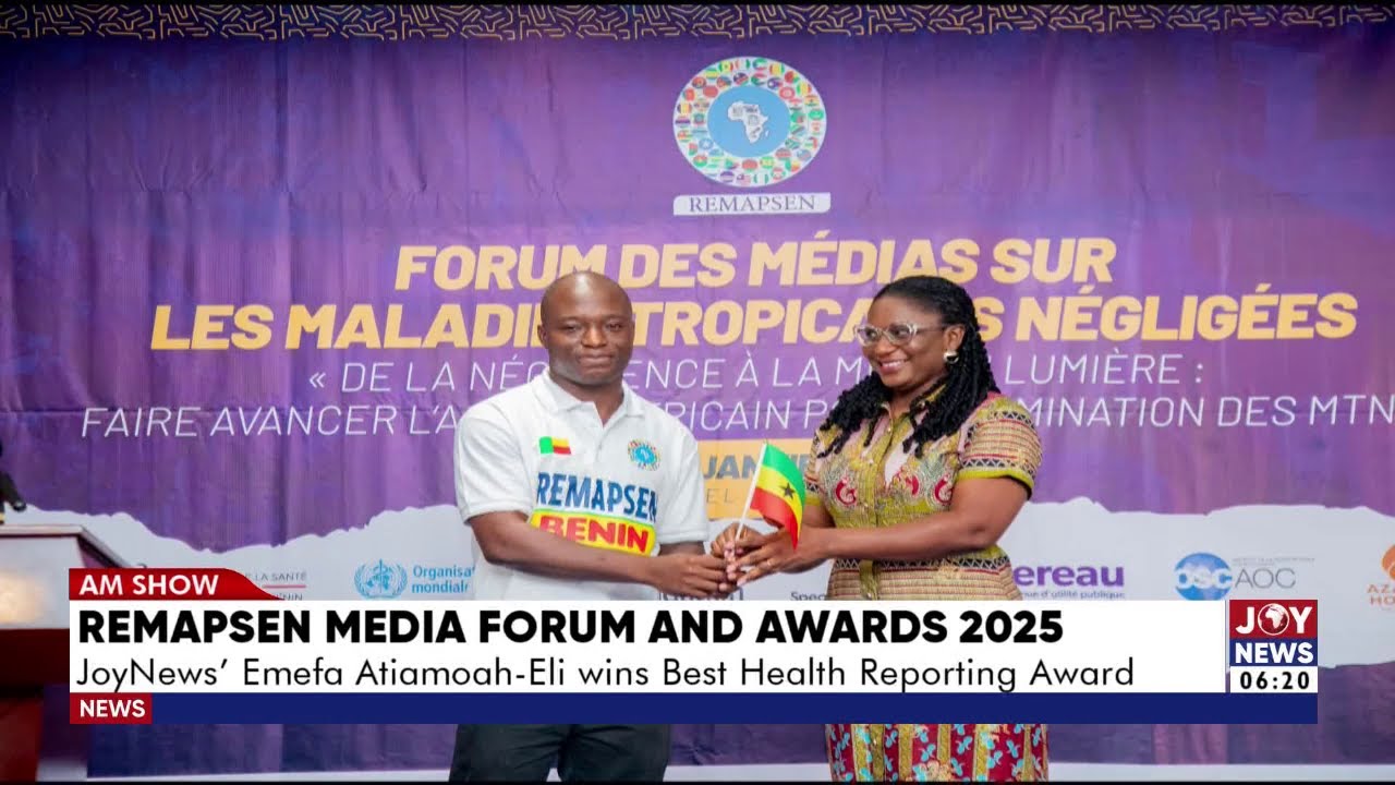Remapsen Media Forum & Awards 2025: JoyNews' Emefa Atiamoah Eli wins Best Health Reporting Award