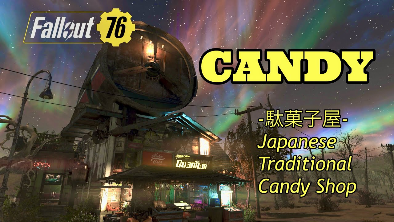 🟢Fallout 76 C.A.M.P.    CANDY　ｰ駄菓子屋ｰJapanese Traditional Candy Shop