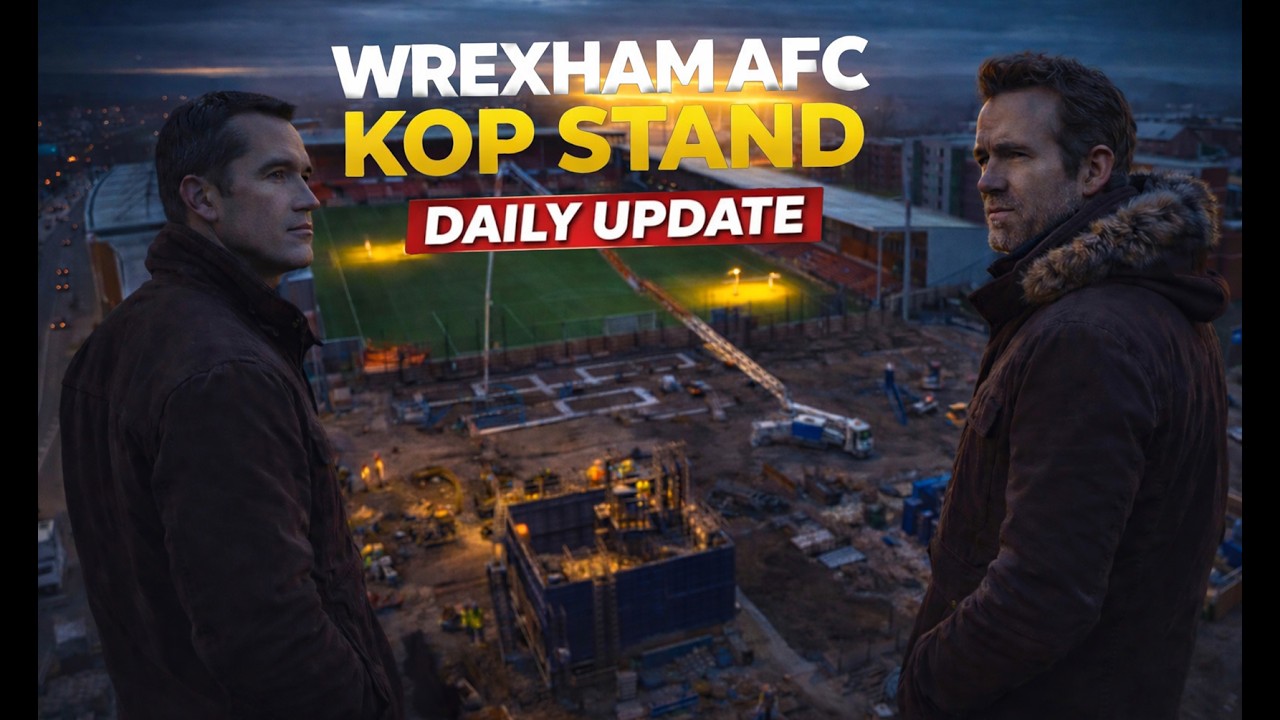 WREXHAM AFC KOP CONSTRUCTION NEWS