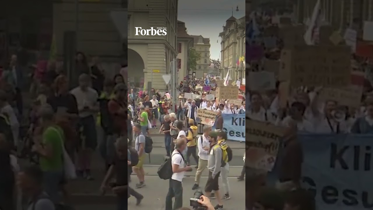 Swiss Mass Protests Rally For Climate Solutions Ahead Of Parliamentary Elections