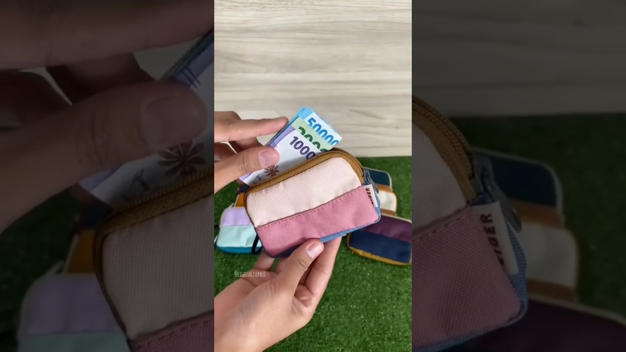 EIGER GALS COIN dengan desain color block dan kompartemen utama bersekat dengan bukaan ritsleting‼️