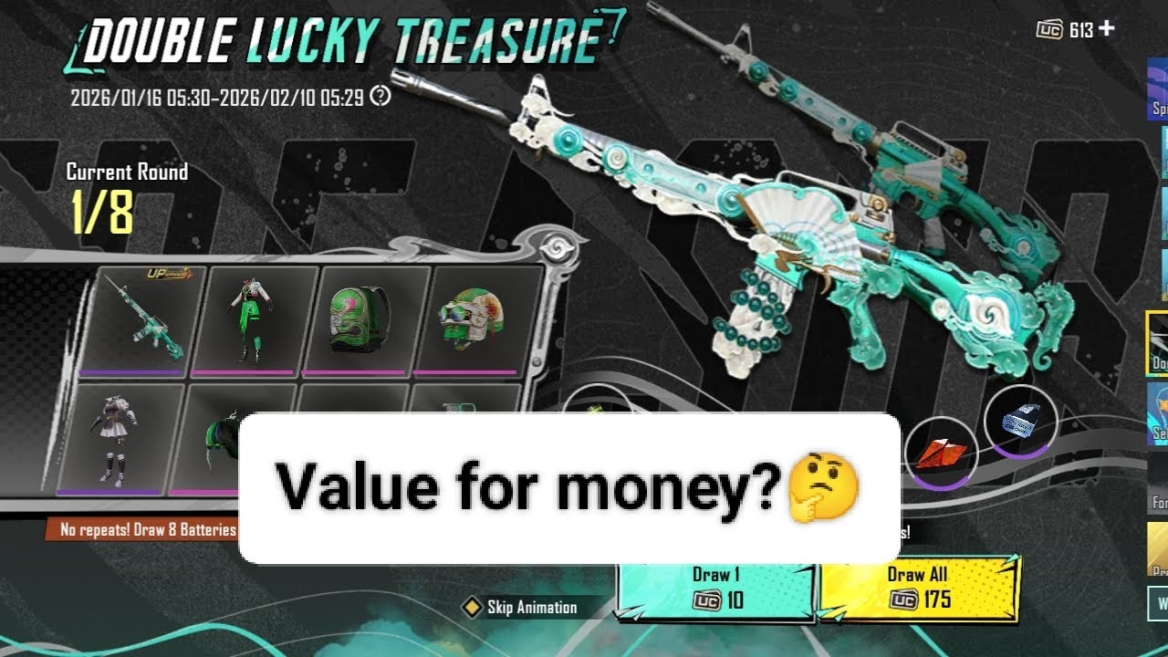  BGMI Double lucky treasure and free events ⚡⚡