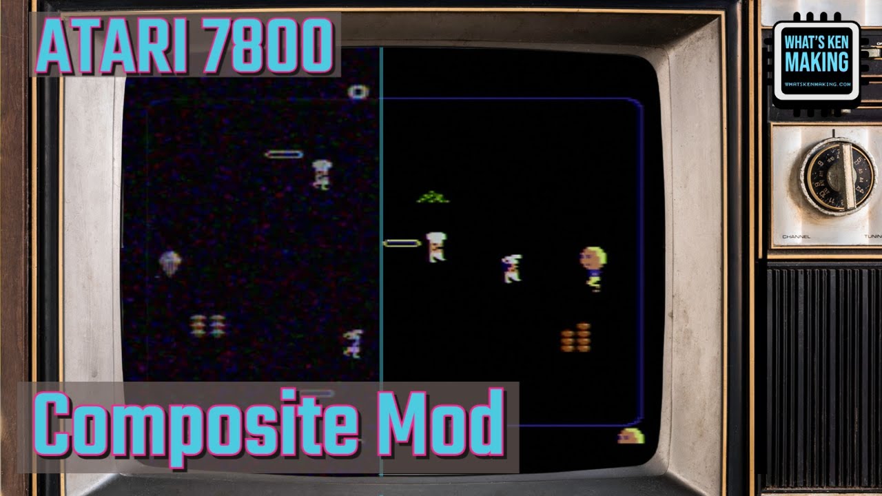 Я значительно улучшил видео на моем Atari 7800 с помощью простого композитного мода!