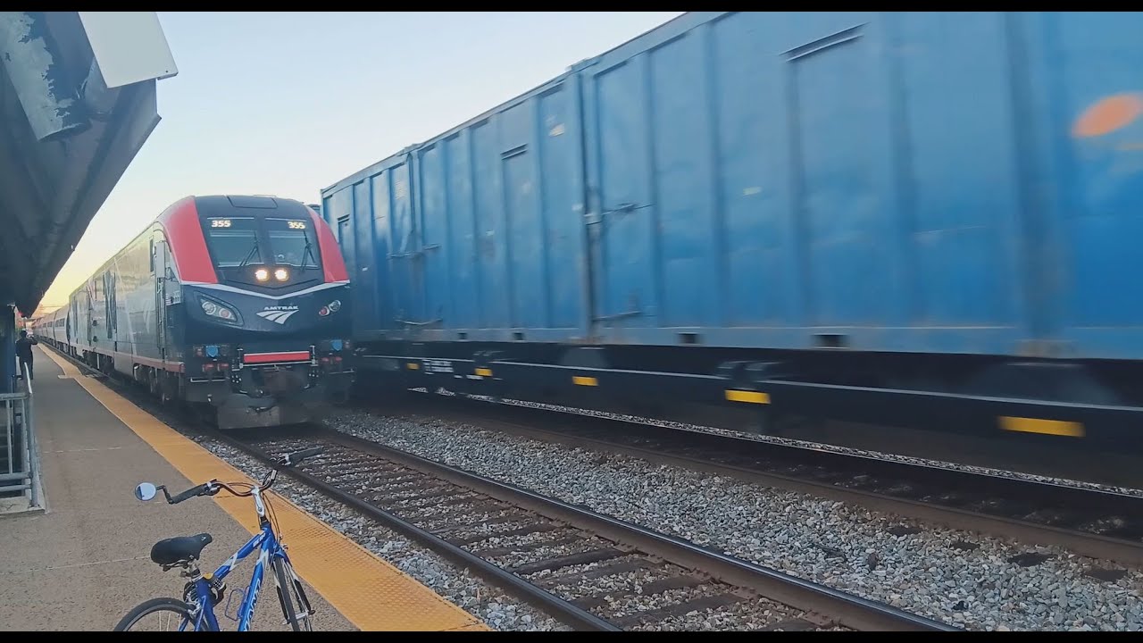 Amtrak & CSX Trains at Rockville Station featuring the Amtrak Floridian