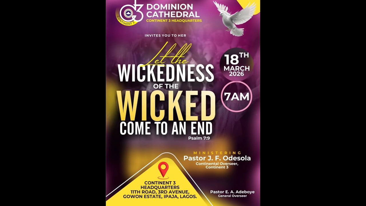 DELIVERANCE AND BREAKTHROUGH SERVICE || LET THE WICKEDNESS OF THE WICKED COME TO AN END