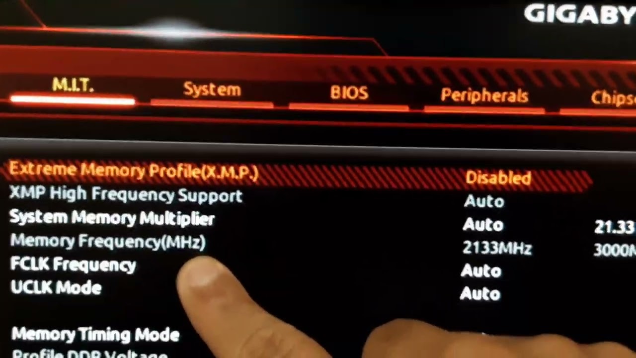 Ativando o xmp da memoria ram GIGABYTE