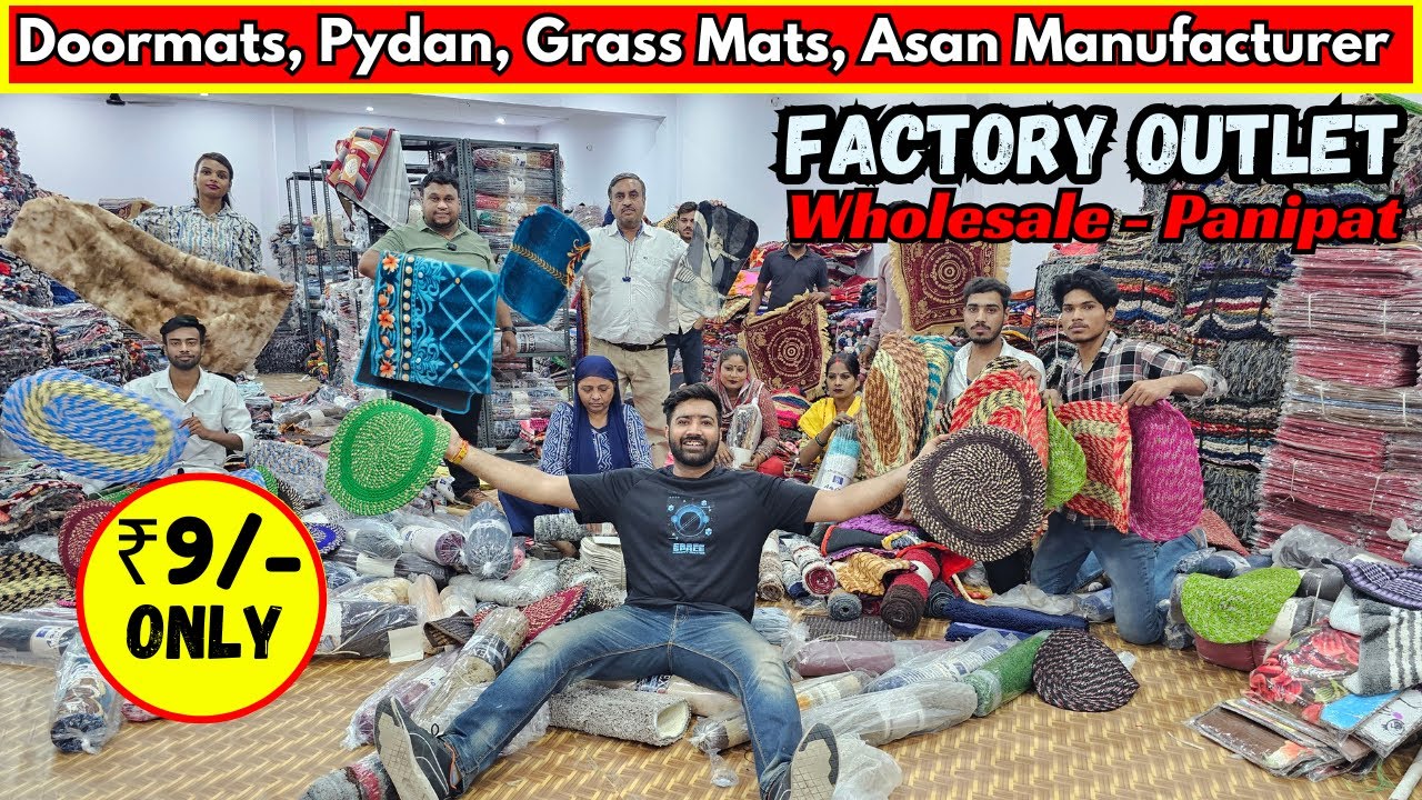 9/- Door Mats, Rugs, Carpets, Grass Mats Manufacturer Panipat / Factory Cheap Wholesale Price