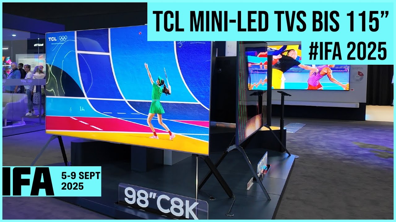 TCL auf der IFA 2025: 4K Mini-LED-TVs, Bang & Olufsen Partnerschaft und Lifestyle-Prototypen