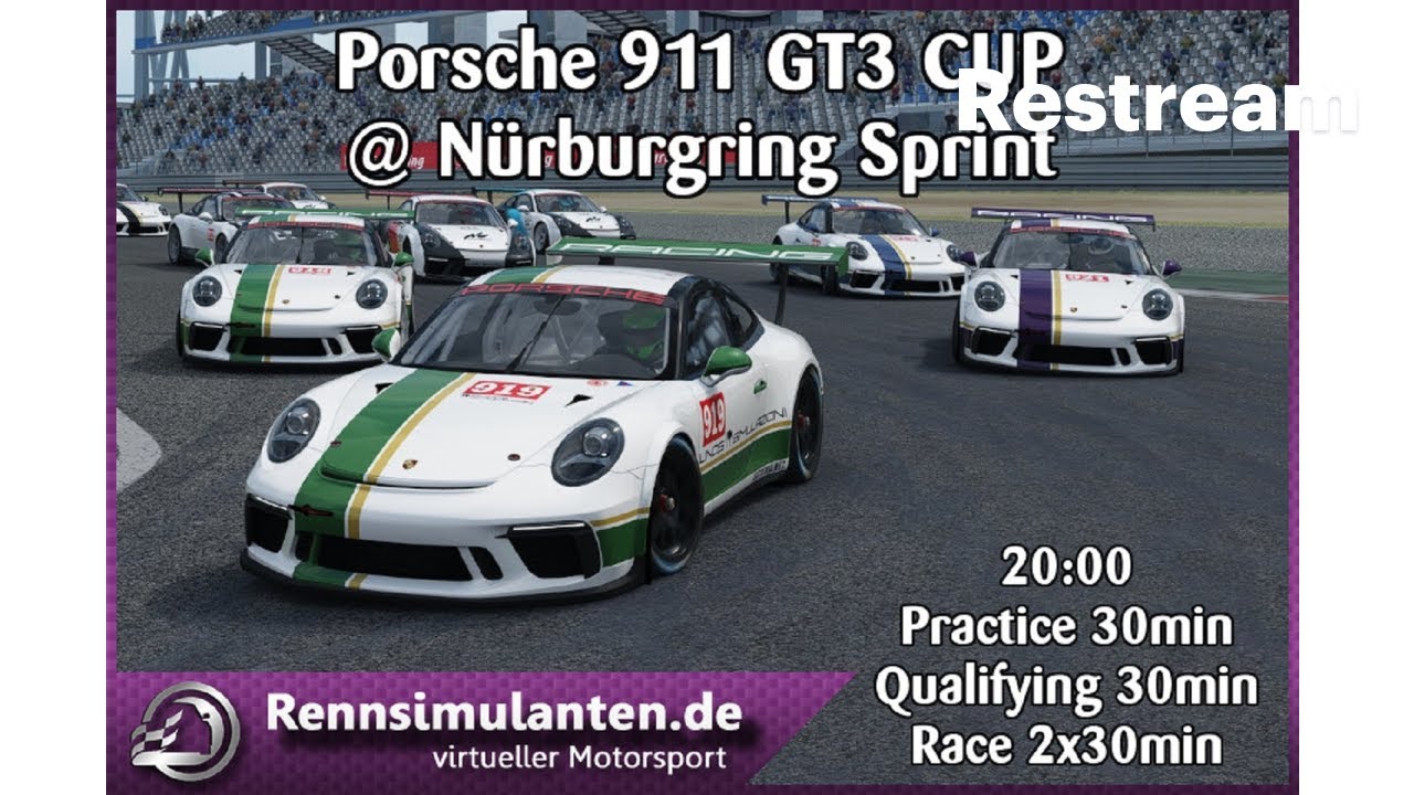 [Assetto Corsa] Rennsimulanten.de | Porsche 911 GT3 Cup @ Nürburgring Sprint