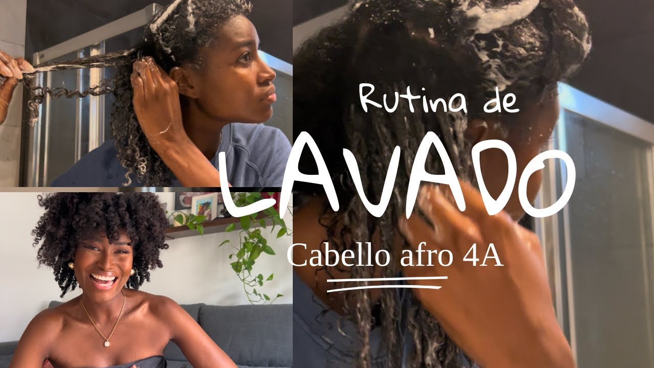 Lavado de cabello afro  y definición / paso a paso